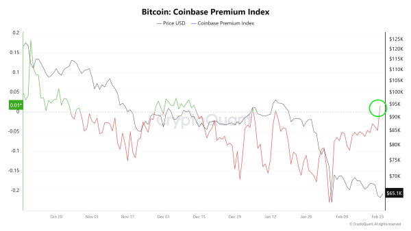 Coinbase Premium Index. Quelle: CryptoQuant.