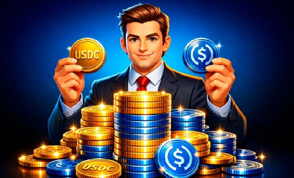 Coinbase steigert Gewinne durch USD Coin-Transaktionen