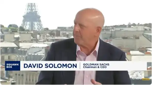 Goldman Sachs-Chef David Solomon sprach über seinen Bitcoin-Besitz.