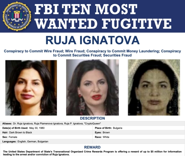 FBI sucht: Ruzha Ignatova