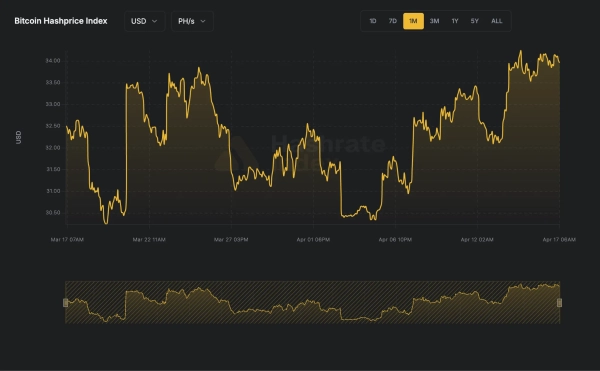 Hashrate-Index: Bitcoin-Hashrate