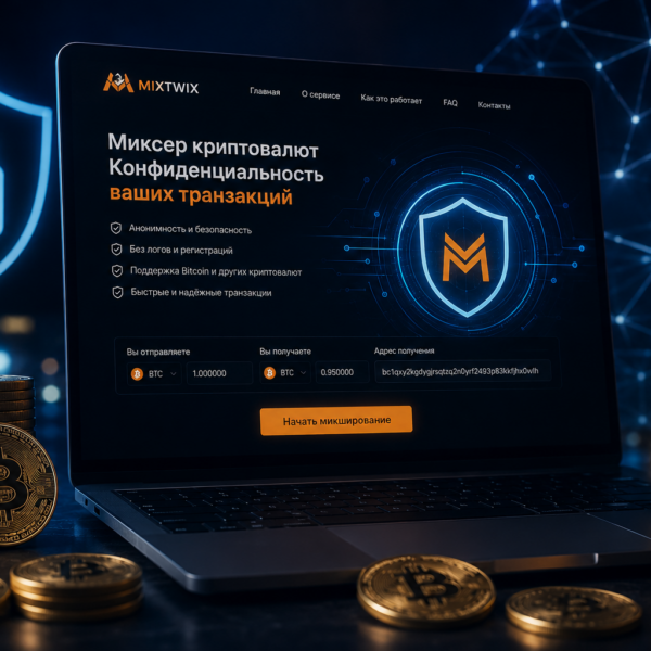Mixtwix.io — миксер криптовалют для защиты финансовой приватности в 2026 году