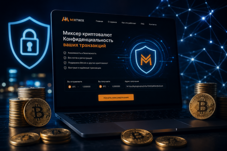 Mixtwix.io — миксер криптовалют для защиты финансовой приватности в 2026 году